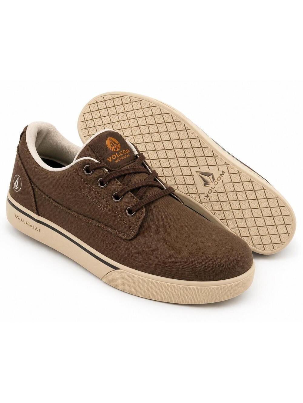 Volcom Workwear Composite Toe Shoes Men’s 8 Brown EH Skate Style NIB